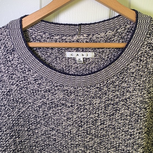 Vintage Cabi Port of Call navy blue oversized boxy sweater size medium - Picture 2 of 13